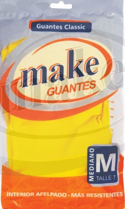 GUANTE AFELPADO AMARILLO
