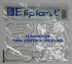 GANCHOS P/CORTINA X 12