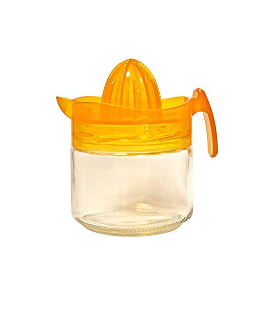 EXPRIMIDOR C/VASO VIDRIO TAPA COLOR