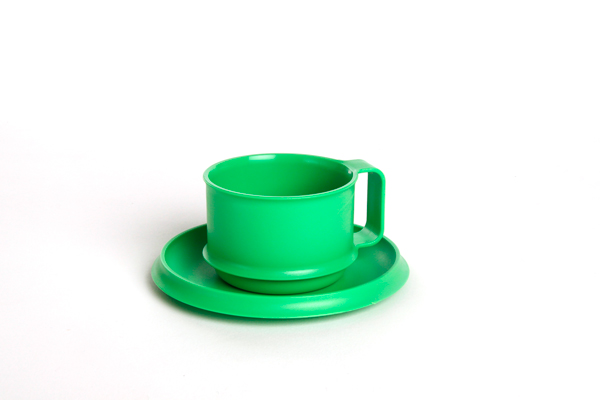 TAZA PLASTICA C/PLATO