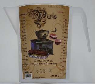 JARRA GRADUADA PLASTICA 1lt