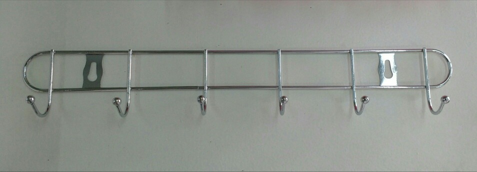 PERCHERO CROMADO 6 GANCHOS