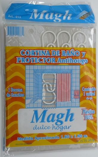 CORTINA BAÑO C/PROTECTOR