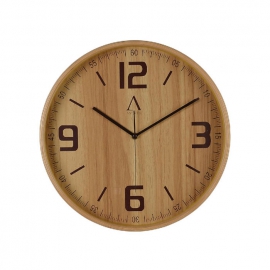 RELOJ PARED SIMIL MADERA 25 CM